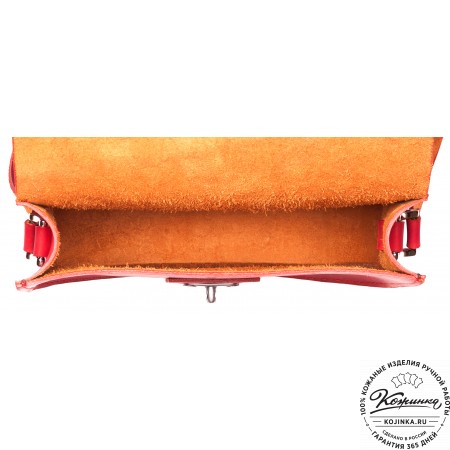 Кожаная сумка ручной работы "Кэтрин" (красная)